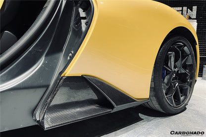 2020-UP Maserati MC20 OE Dry Carbon Fiber Side Skirts - Carbonado
