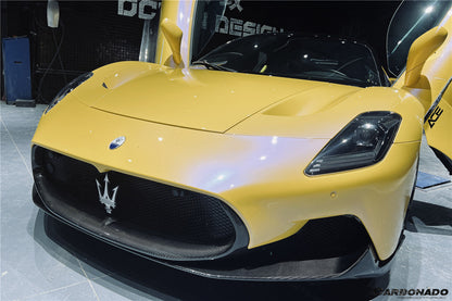 2020-UP Maserati MC20 OE Dry Carbon Fiber Front Lip - Carbonado