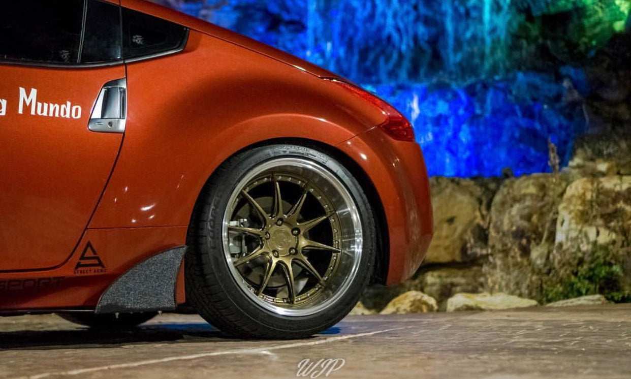 Aodhan DS07 Bronze w/Machined Lip - 18x9.5 +15 / 18x10.5 +15 5x114.3 (Staggered Set of 4)