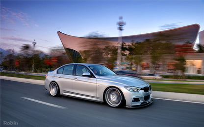 2011-2019 BMW 3 Series F30/F35 M-Tech GV Style Carbon Fiber Front Lip Set - Carbonado Aero