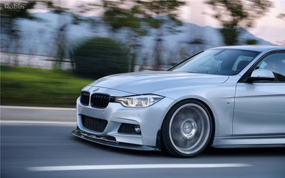 2011-2019 BMW 3 Series F30/F35 M-Tech GV Style Carbon Fiber Front Lip Set - Carbonado Aero