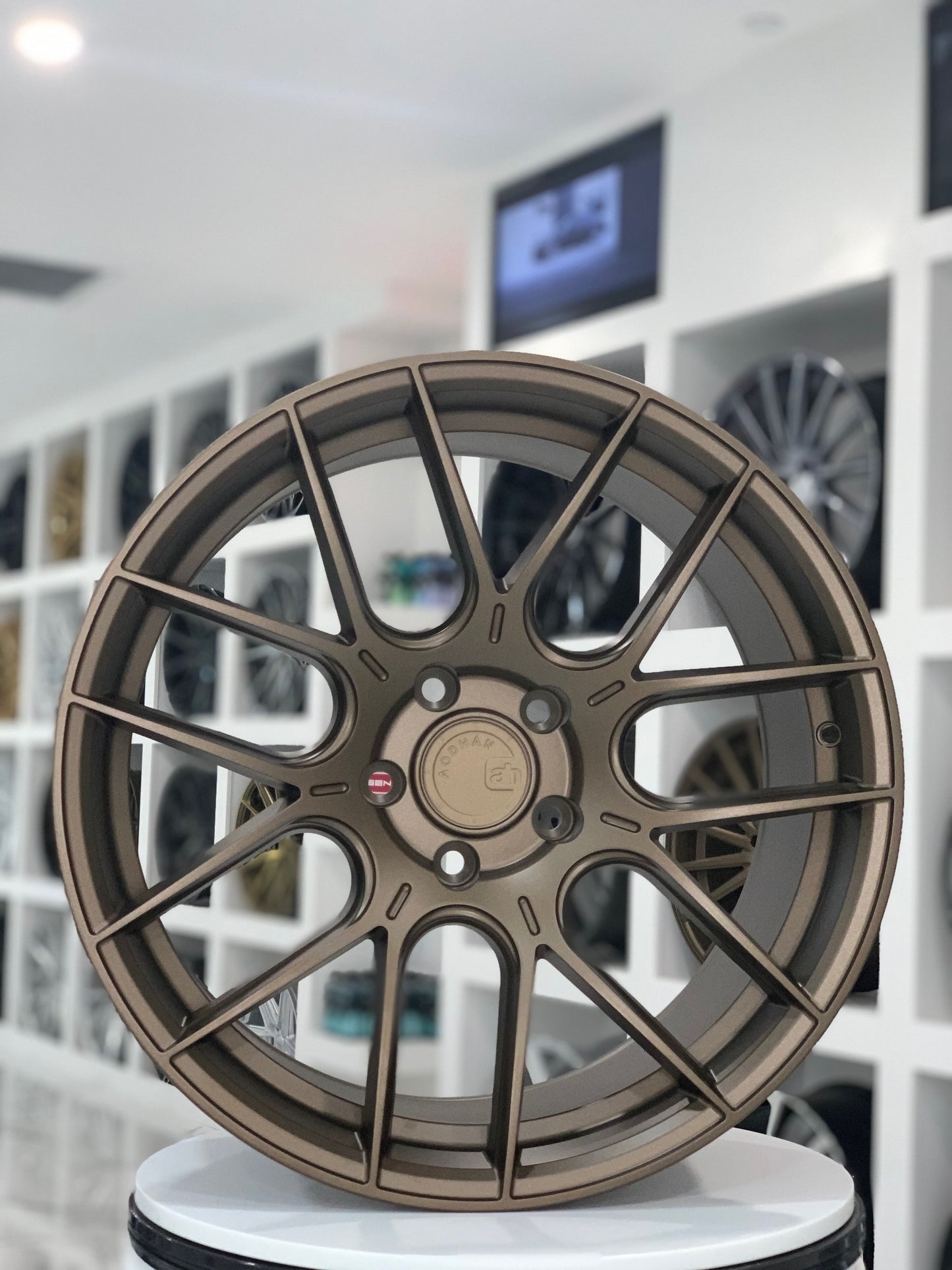 18" Aodhan AHX Matte Bronze 5x112 ( Staggered Setup )