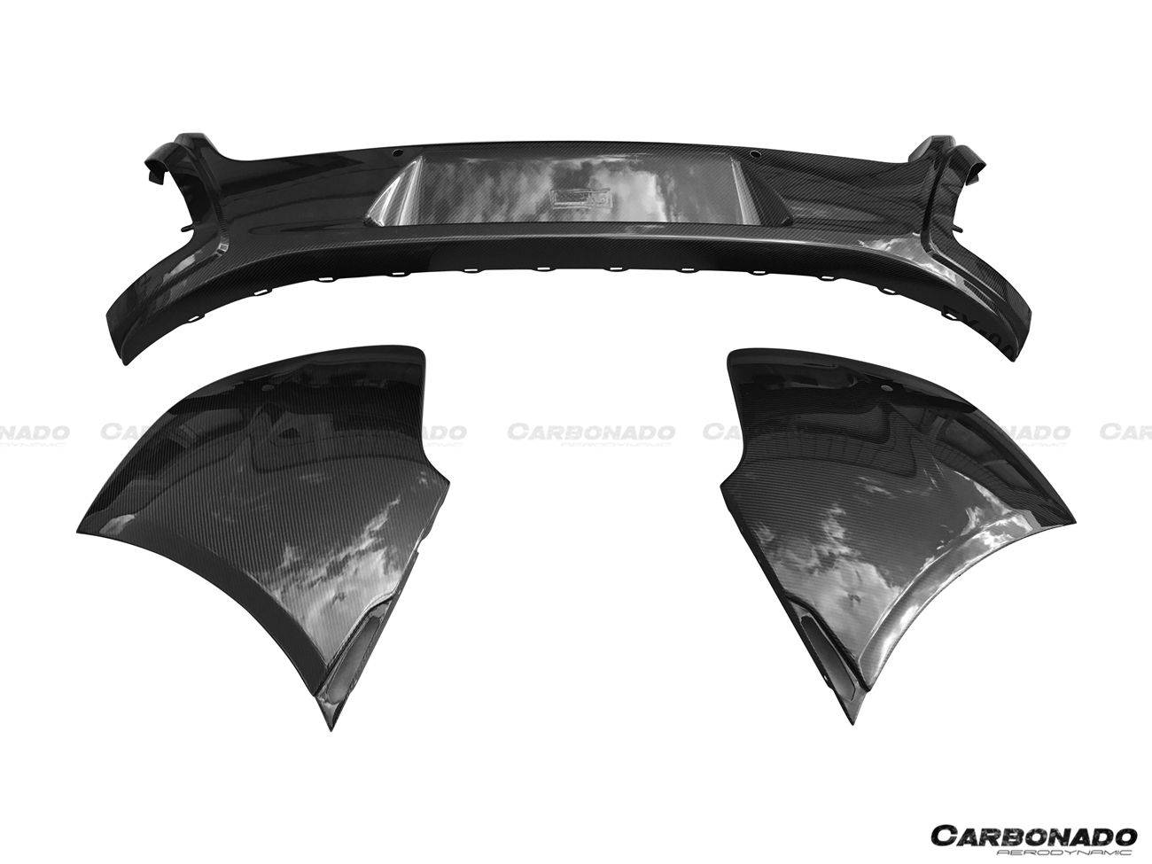 2014-2017 McLaren 650S OEM Style Carbon Fiber Rear Bumper - Carbonado Aero