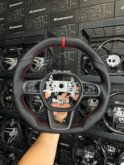 Carismo Steering Wheel For Honda Civic (FE) / Type R (FL5) - Signature - Full Leather - Smooth & Perforated Leather