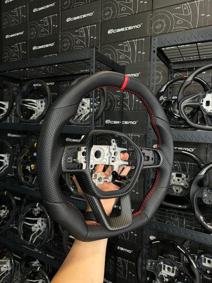 Carismo Steering Wheel For Honda Civic (FE) / Type R (FL5) - Signature - Full Leather - Smooth & Perforated Leather