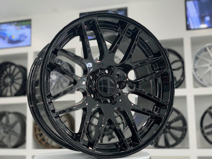 E703 Gloss Black 19x9.5 ET35 5.120 - Square Set (4 Wheels)