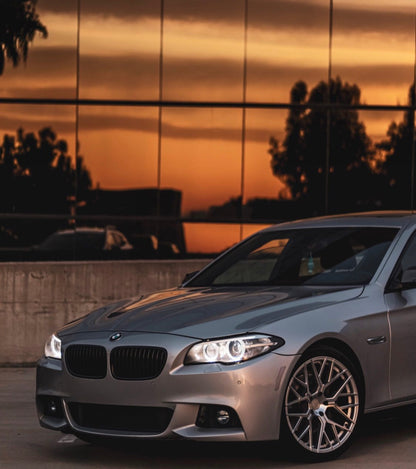 20" Aodhan AFF9 Gloss Silver Machined Face 5x120 ( Staggered Setup ) ( Set of 4 )