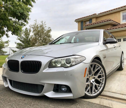 20" Aodhan AFF9 Gloss Silver Machined Face 5x120 ( Staggered Setup ) ( Set of 4 )