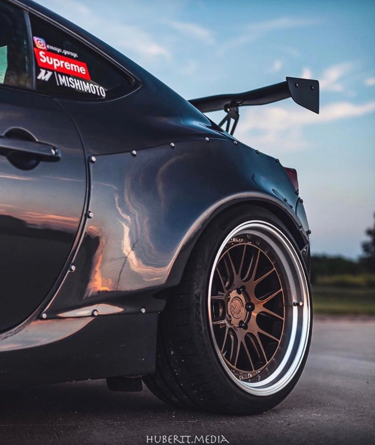 Aodhan DS06 Bronze w/Machined Lip - 18x8.5 +35 / 18x9.5 +30 5x114.3 (Staggered Set of 4)