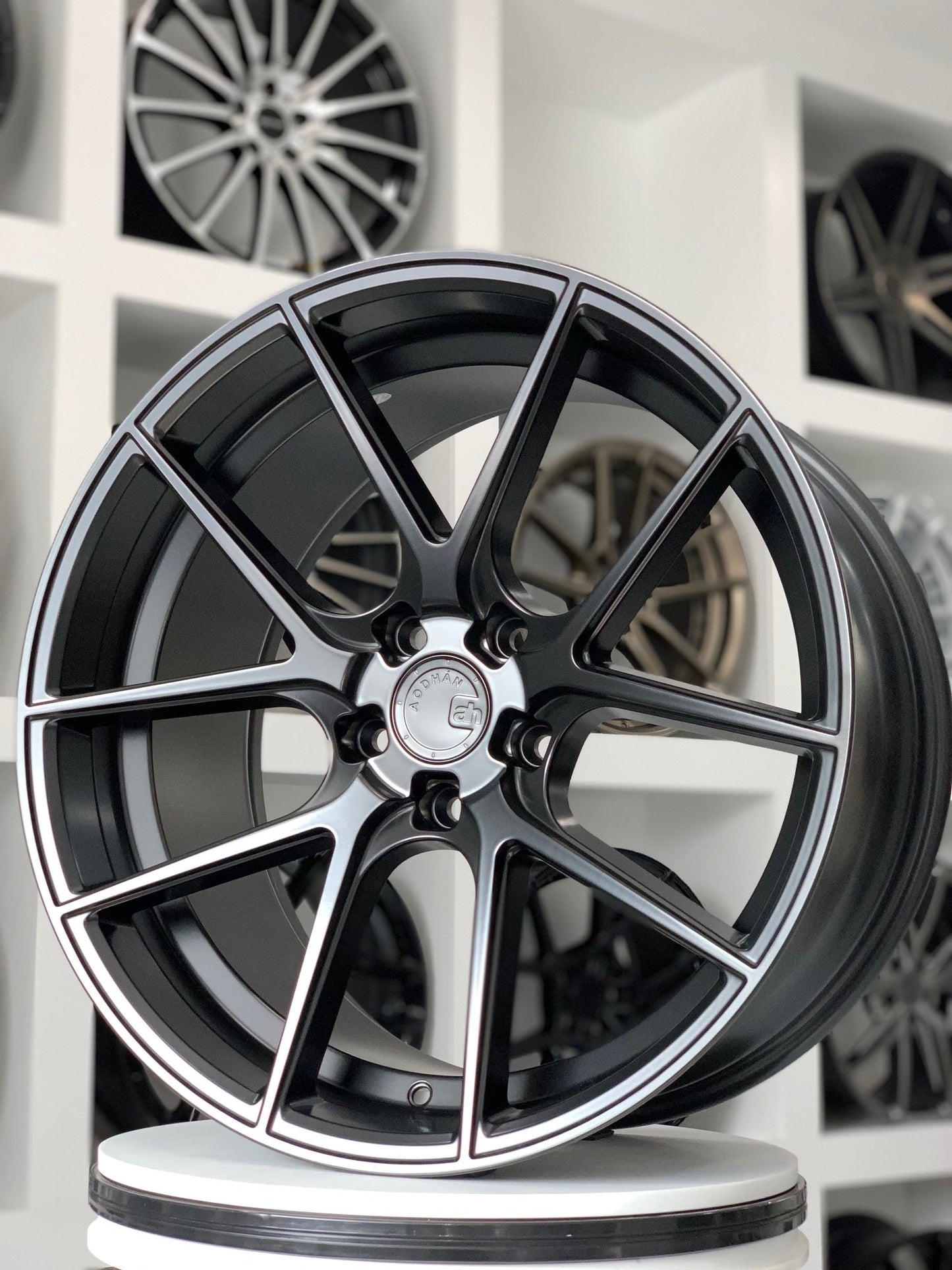 Aodhan AFF3 Matte Black - 20x9 +30 5x120 (Square Set of 4)