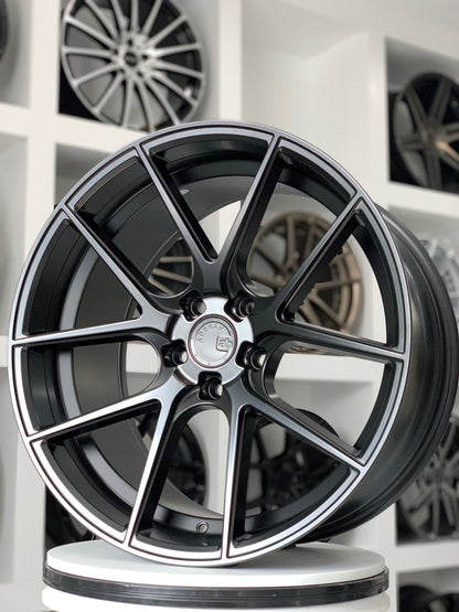 Aodhan AFF3 Matte Black - 20x9 +30 5x120 (Square Set of 4)