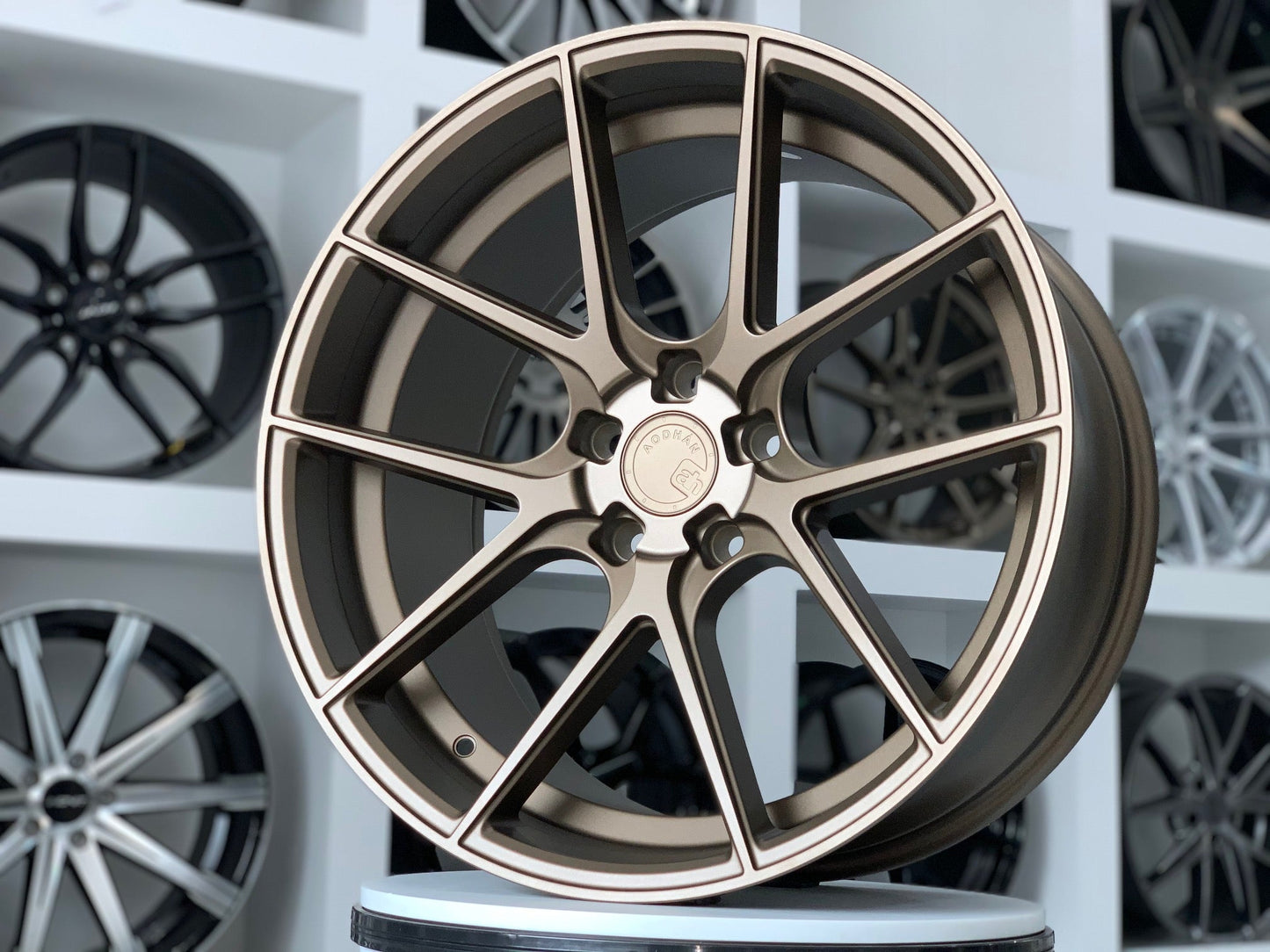 Aodhan AFF3 Matte Bronze - 20x9 +30 / 20x10.5 +35 5x120 (Staggered Set of 4)