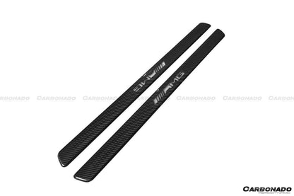 2014-2021 Mercedes Benz C217 S63/S65 AMG Coupe OE Style Dry Carbon Fiber Door Sills Steps Cover - Carbonado Aero