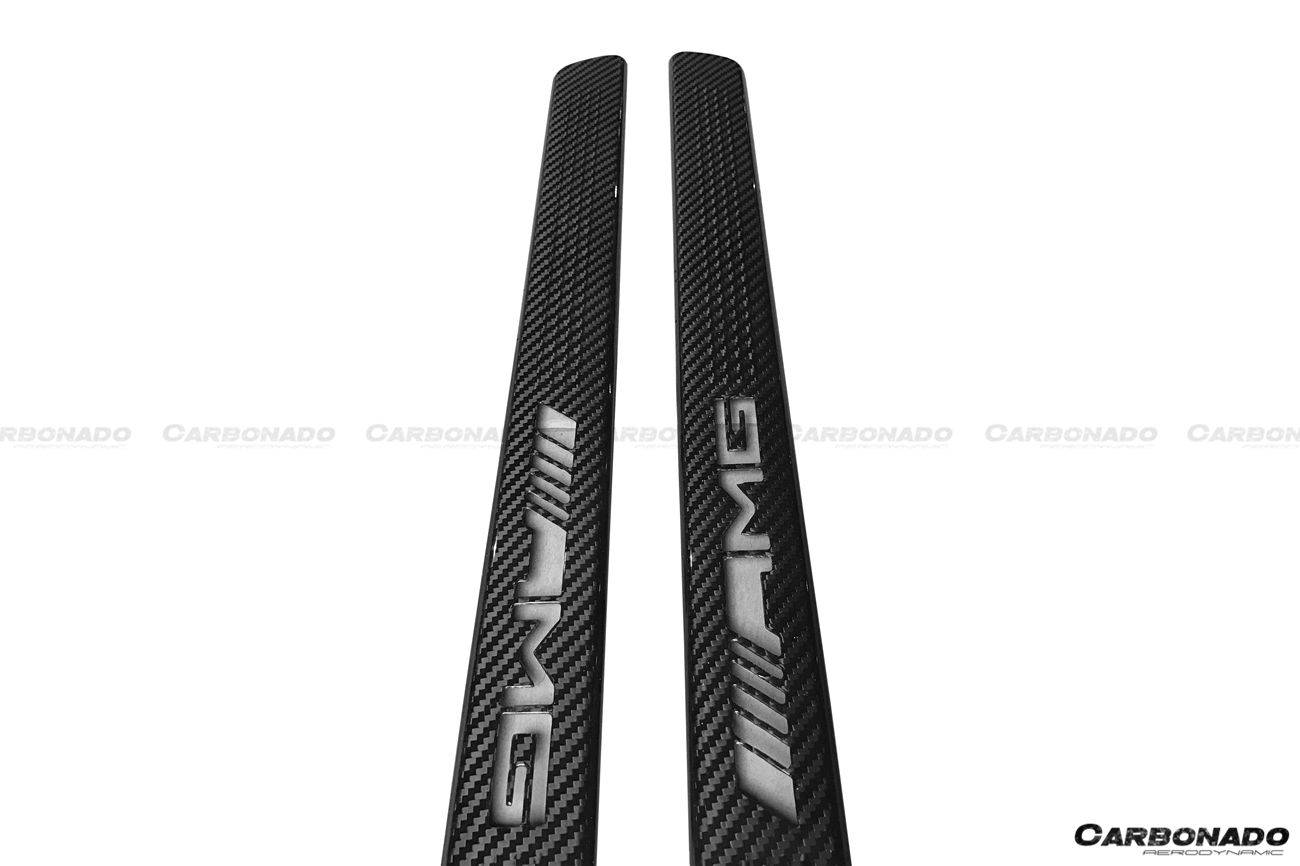 2014-2021 Mercedes Benz C217 S63/S65 AMG Coupe OE Style Dry Carbon Fiber Door Sills Steps Cover - Carbonado Aero