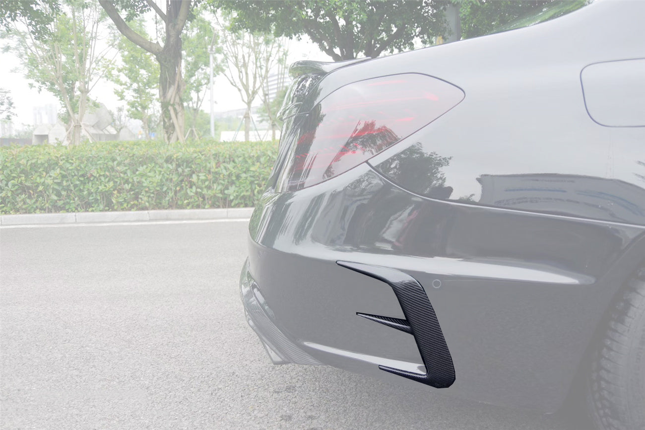 2017-2020 Mercedes Benz S63 W222 Sedan MSY Style Rear Bumper Vents - Carbonado