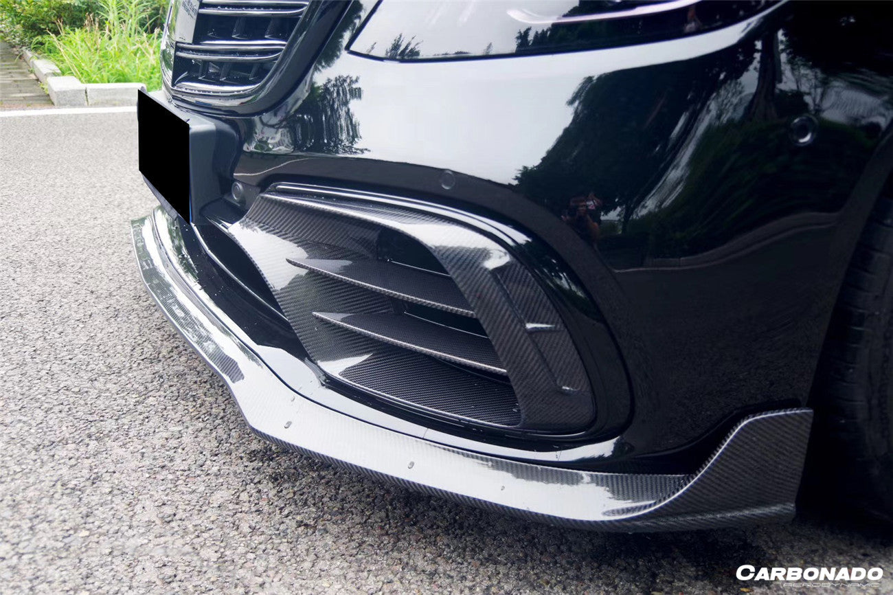 2017-2020 Mercedes Benz S63 W222 Sedan MSY Style Front Lip - Carbonado