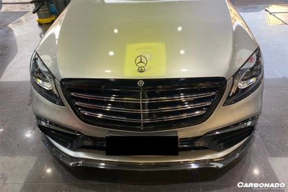 2017-2020 Mercedes Benz S63 W222 Sedan MSY Style Front Bumper Vents - Carbonado