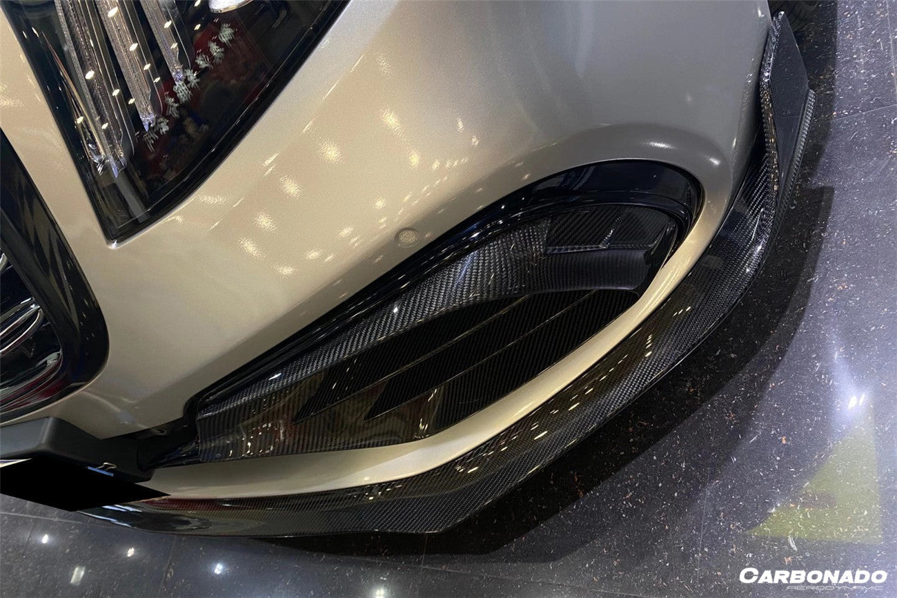 2017-2020 Mercedes Benz S63 W222 Sedan MSY Style Front Lip - Carbonado