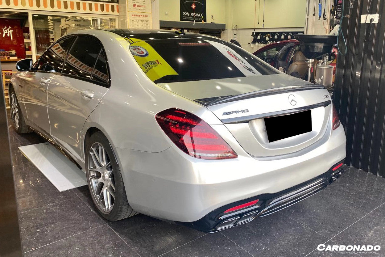 2014-2020 Mercedes Benz S63 W222 Sedan MSY Style Trunk Spoiler - Carbonado