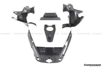 2020-UP Ferrari SF90 Stradale OE Style Autoclave Carbon Fiber Engine Interior - Carbonado