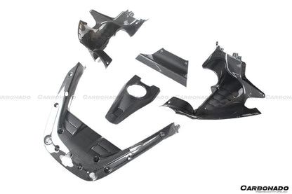 2020-UP Ferrari SF90 Stradale OE Style Autoclave Carbon Fiber Engine Interior - Carbonado