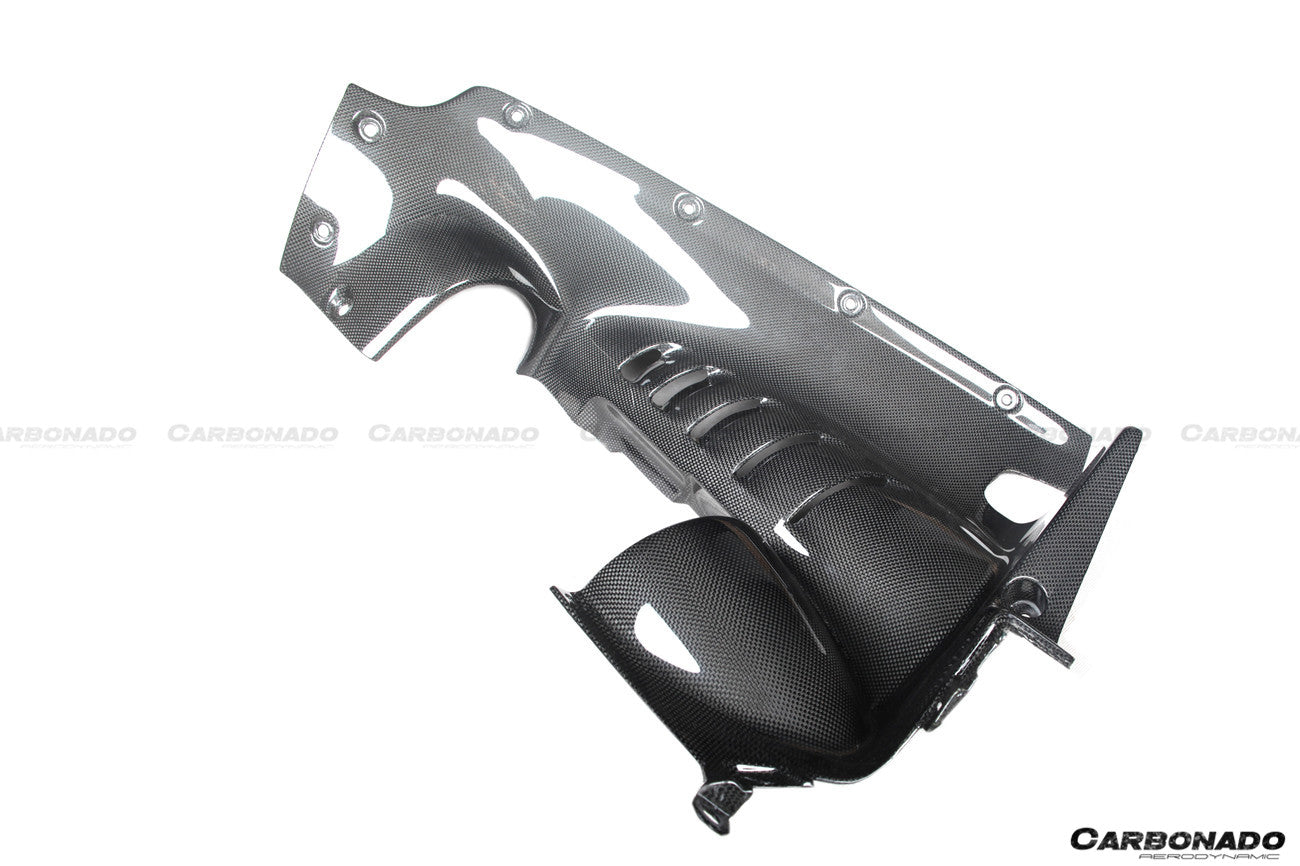 2020-UP Ferrari SF90 Stradale OE Style Autoclave Carbon Fiber Engine Interior - Carbonado