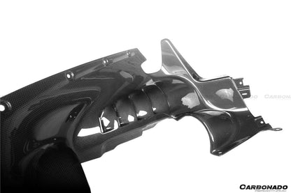 2020-UP Ferrari SF90 Stradale OE Style Autoclave Carbon Fiber Engine Interior - Carbonado