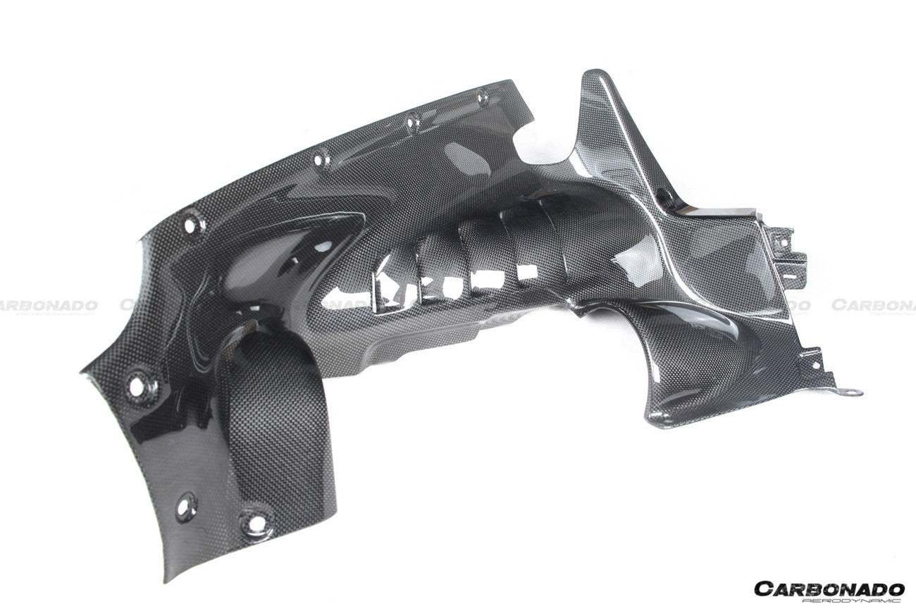2020-UP Ferrari SF90 Stradale OE Style Autoclave Carbon Fiber Engine Interior - Carbonado