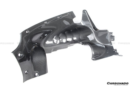 2020-UP Ferrari SF90 Stradale OE Style Autoclave Carbon Fiber Engine Interior - Carbonado