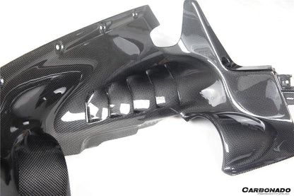 2020-UP Ferrari SF90 Stradale OE Style Autoclave Carbon Fiber Engine Interior - Carbonado
