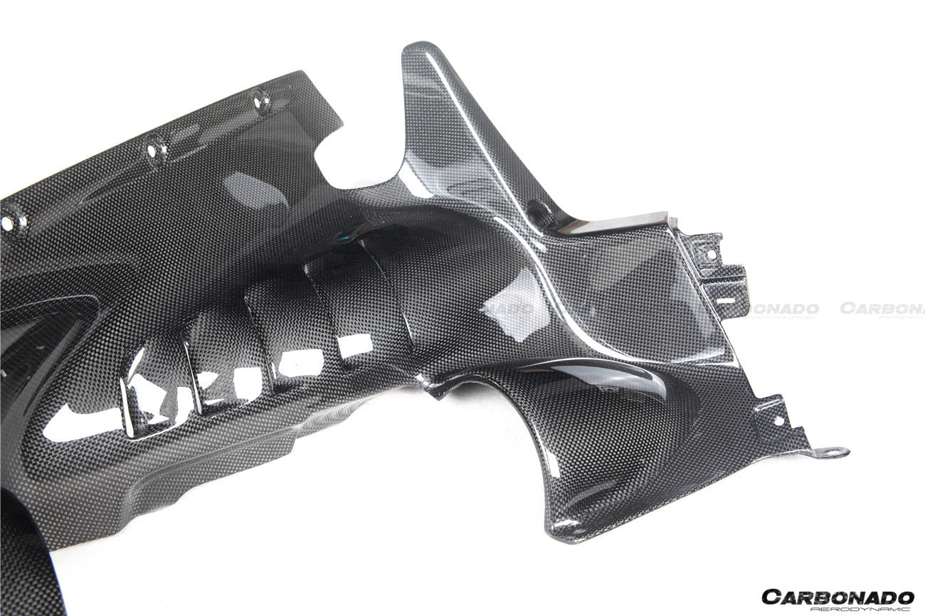 2020-UP Ferrari SF90 Stradale OE Style Autoclave Carbon Fiber Engine Interior - Carbonado