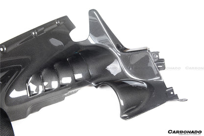 2020-UP Ferrari SF90 Stradale OE Style Autoclave Carbon Fiber Engine Interior - Carbonado