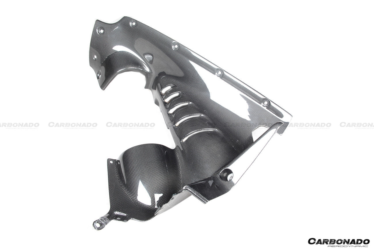 2020-UP Ferrari SF90 Stradale OE Style Autoclave Carbon Fiber Engine Interior - Carbonado