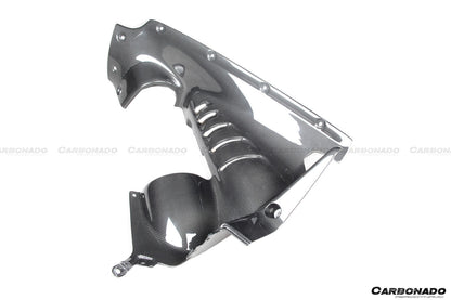2020-UP Ferrari SF90 Stradale OE Style Autoclave Carbon Fiber Engine Interior - Carbonado