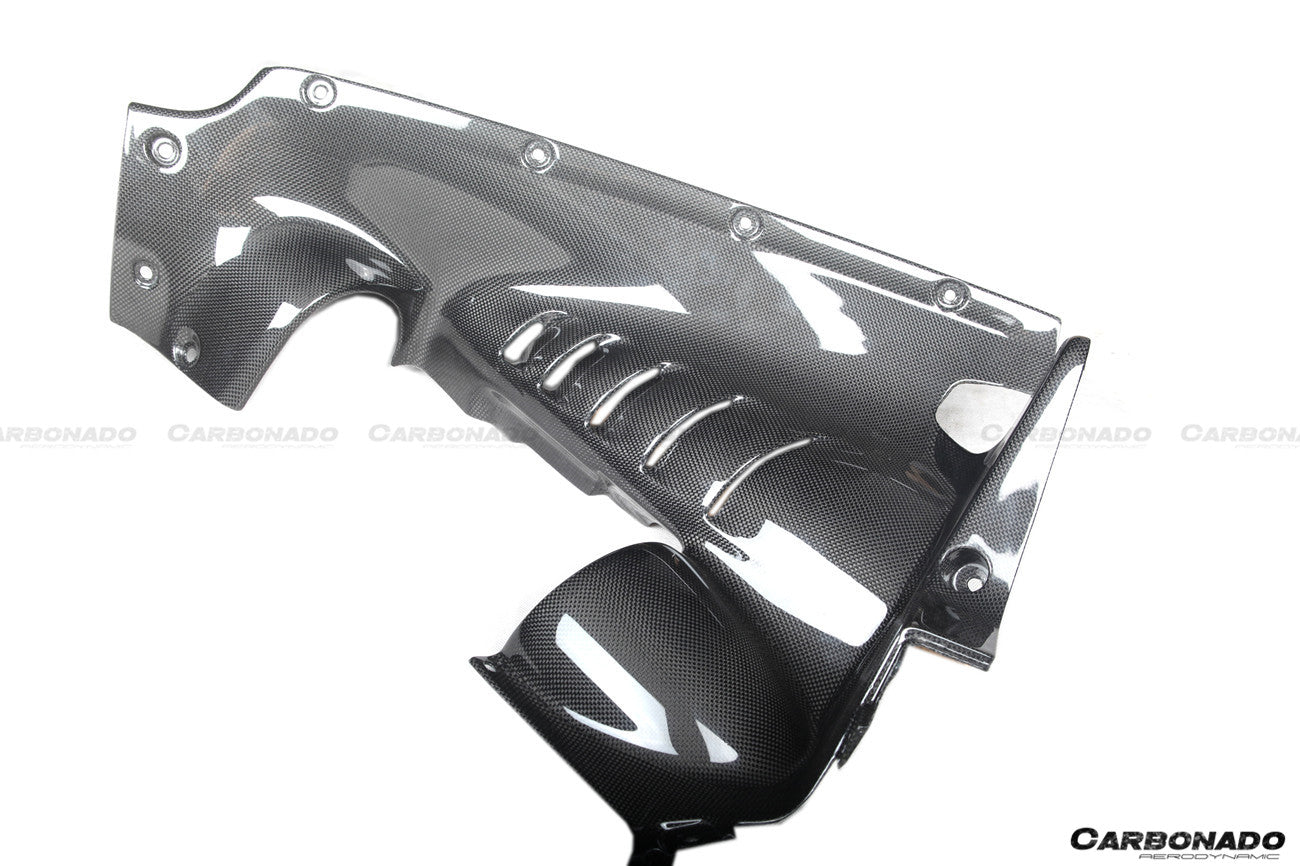 2020-UP Ferrari SF90 Stradale OE Style Autoclave Carbon Fiber Engine Interior - Carbonado