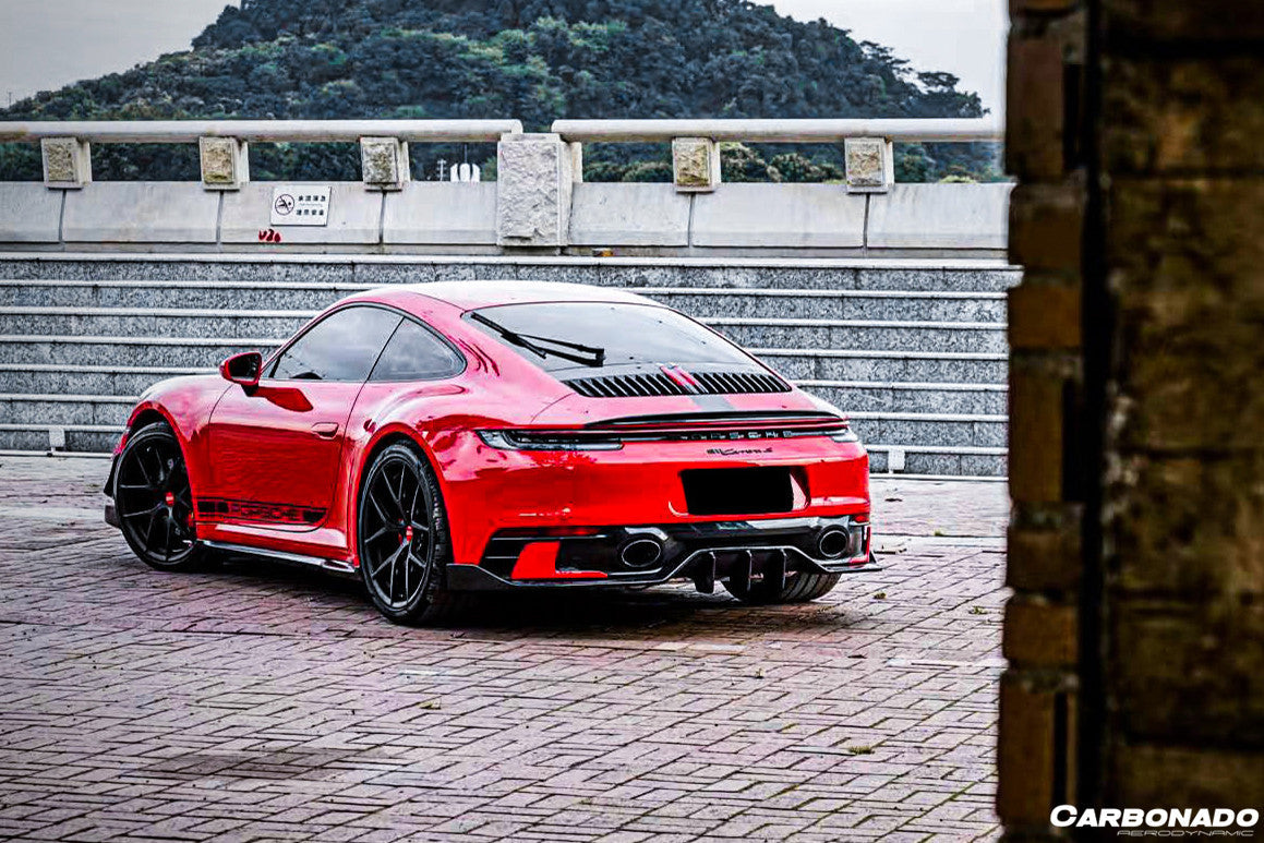 2019-2023 Porsche 911 992 Carrera/S/4/4S/Targa/Cabriolet WP Style Dry Carbon Fiber Side Skirts - Carbonado
