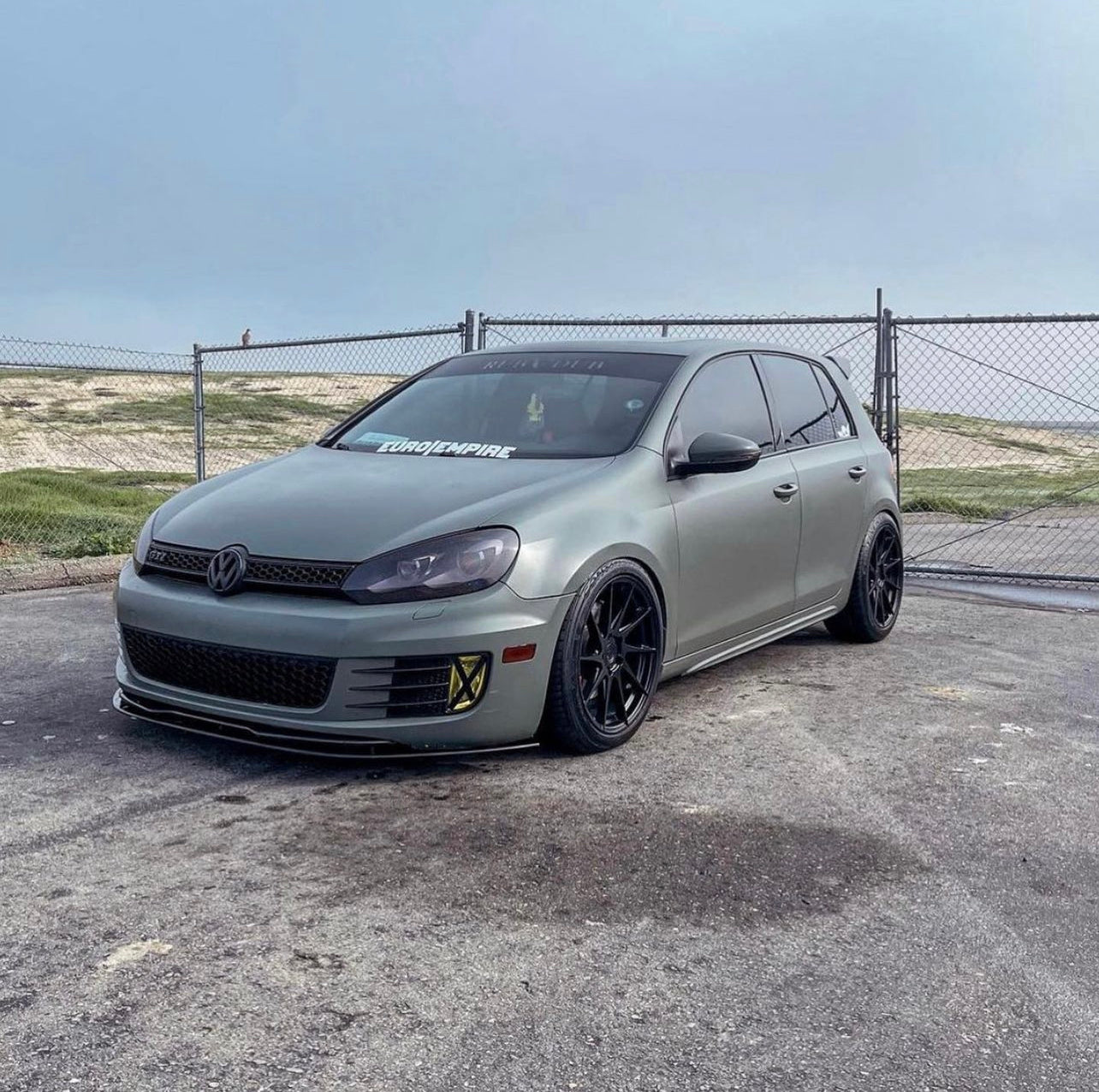 18" Aodhan AH9 Matte Black 5x112 ( Staggered Setup ) ( Set of 4 )