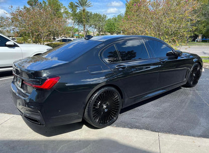 22" Road Force RF35 Gloss Black 5x108 ( Square Setup ) ( Set of 4 )