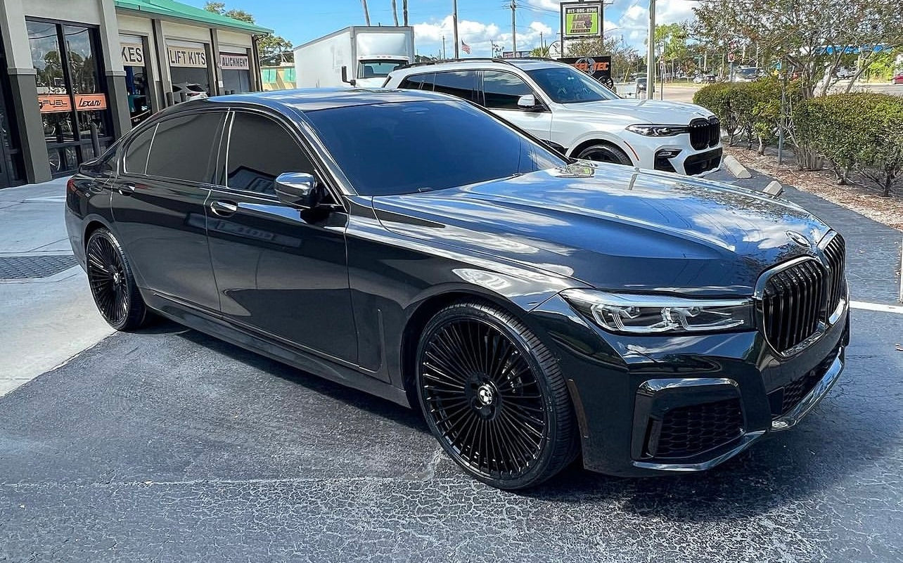 20" Road Force RF35 Gloss Black 5x114.3 ( Staggered Setup ) ( Set of 4