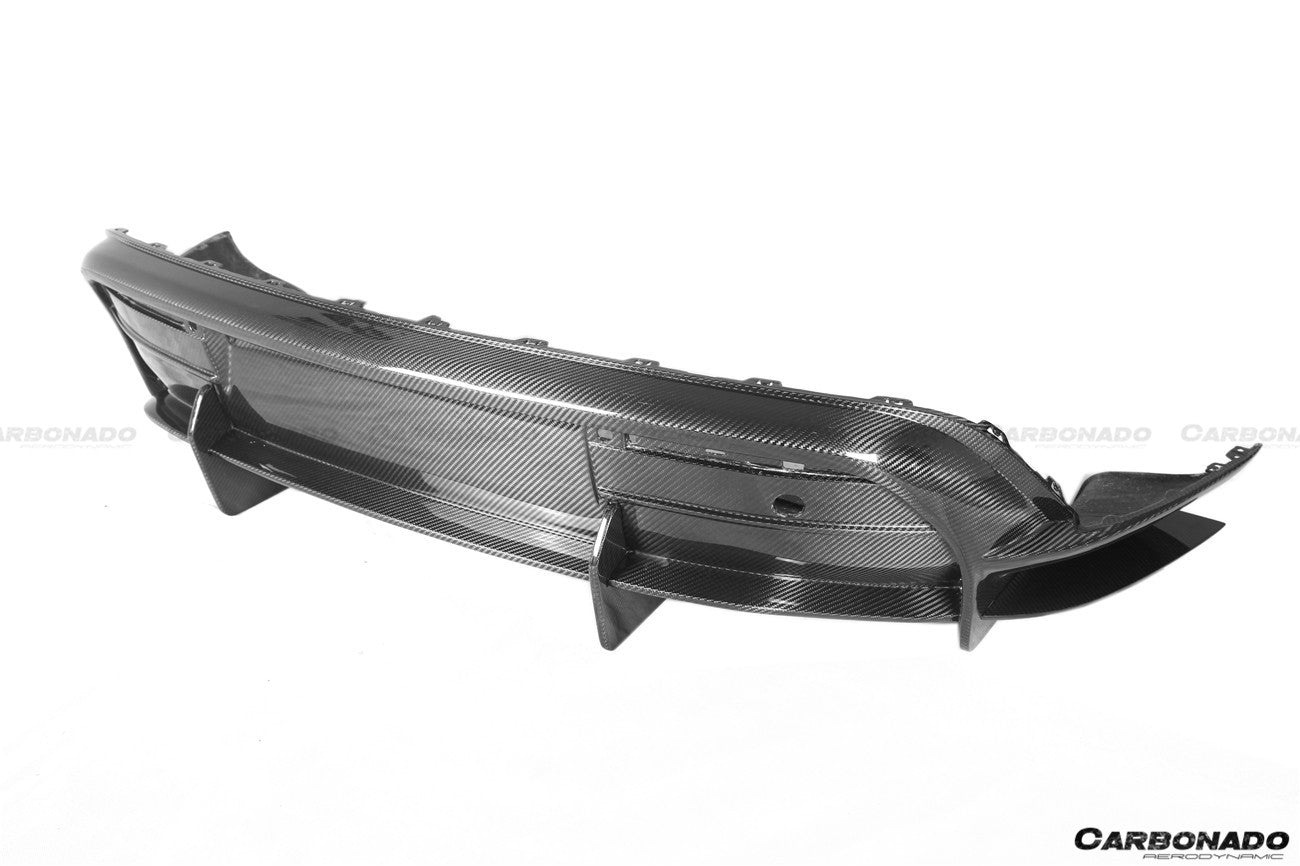 2019-2022 Porsche Taycan/4/4S/GTS/TURBO OD Style Rear Diffuser - Carbonado