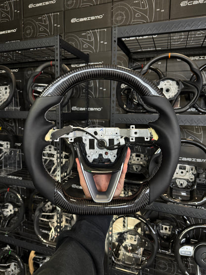 Carismo Steering Wheel For Tesla Model 3 (2023 Facelift) - Sport (Heated) - Gloss Carbon - Smooth Leather