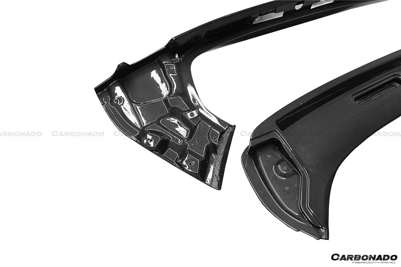 2020-UP Ferrari SF90 Stradale Assetto Fiorano Style Autoclave Carbon Fiber Trunk Spoiler - Carbonado