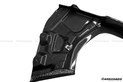 2020-UP Ferrari SF90 Stradale Assetto Fiorano Style Autoclave Carbon Fiber Trunk Spoiler - Carbonado