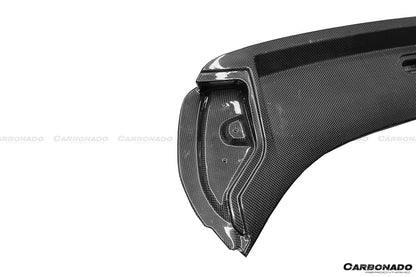 2020-UP Ferrari SF90 Stradale Assetto Fiorano Style Autoclave Carbon Fiber Trunk Spoiler - Carbonado