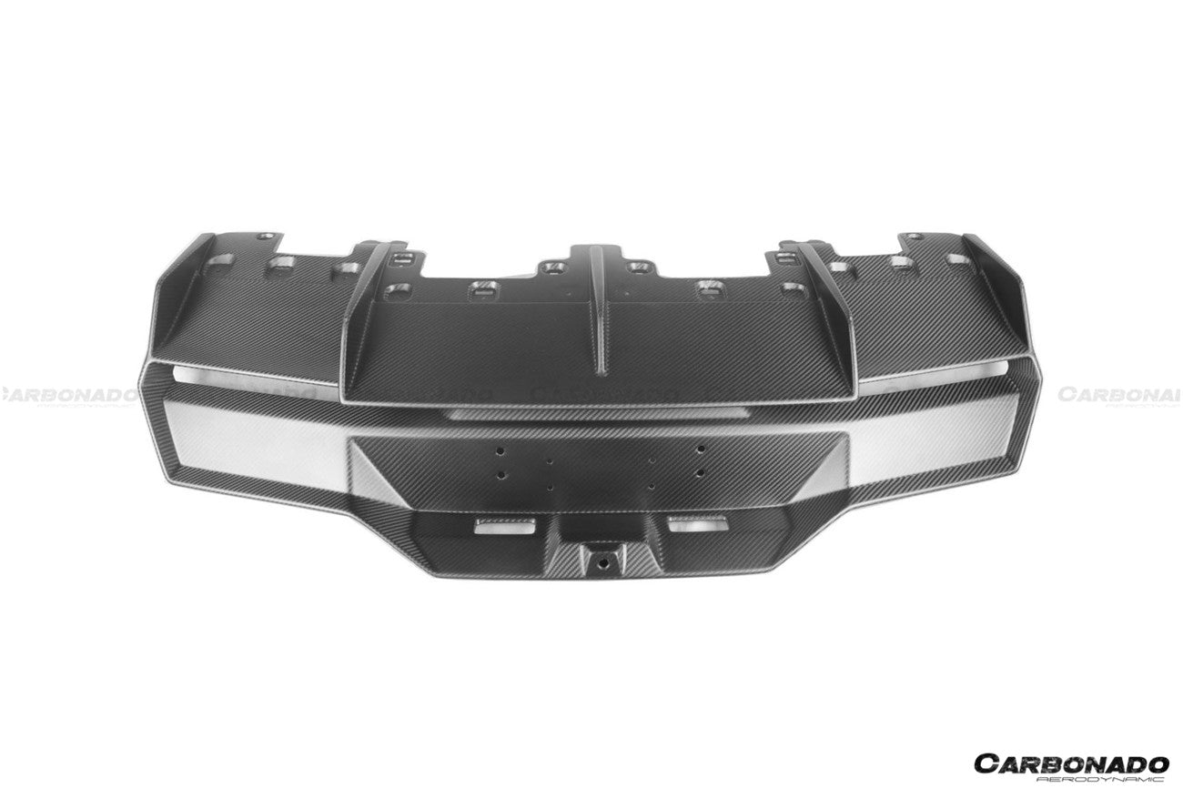 2021-UP Lamborghini Huracan STO Dry Carbon Fiber Rear Diffuser - Carbonado