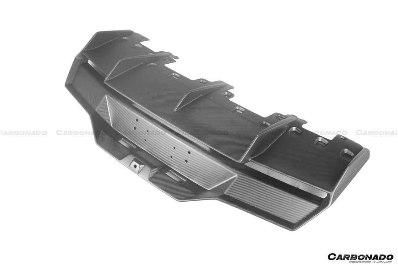 2021-UP Lamborghini Huracan STO Dry Carbon Fiber Rear Diffuser - Carbonado