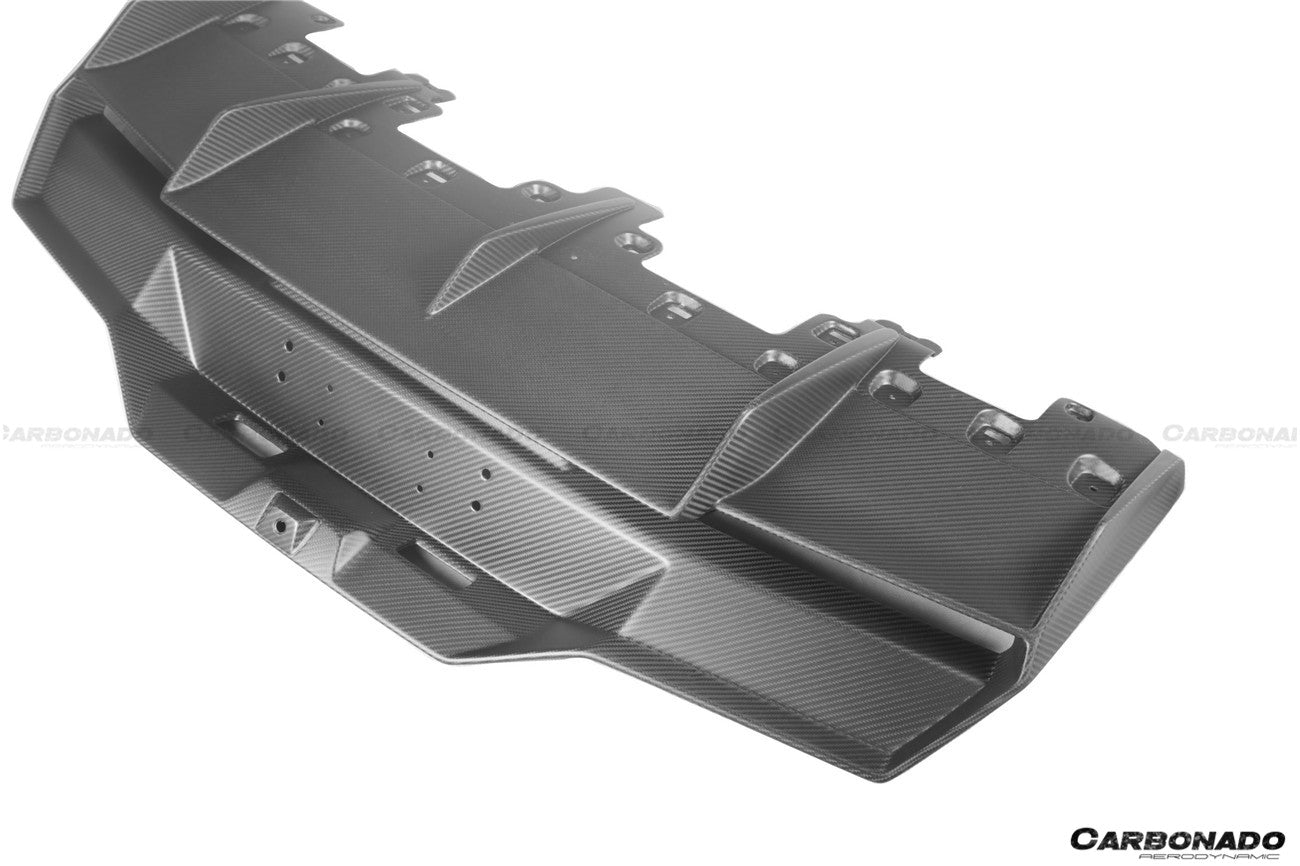 2021-UP Lamborghini Huracan STO Dry Carbon Fiber Rear Diffuser - Carbonado