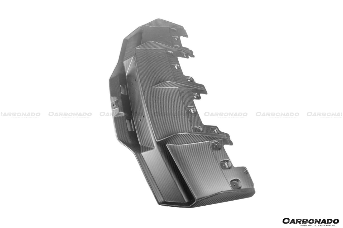 2021-UP Lamborghini Huracan STO Dry Carbon Fiber Rear Diffuser - Carbonado