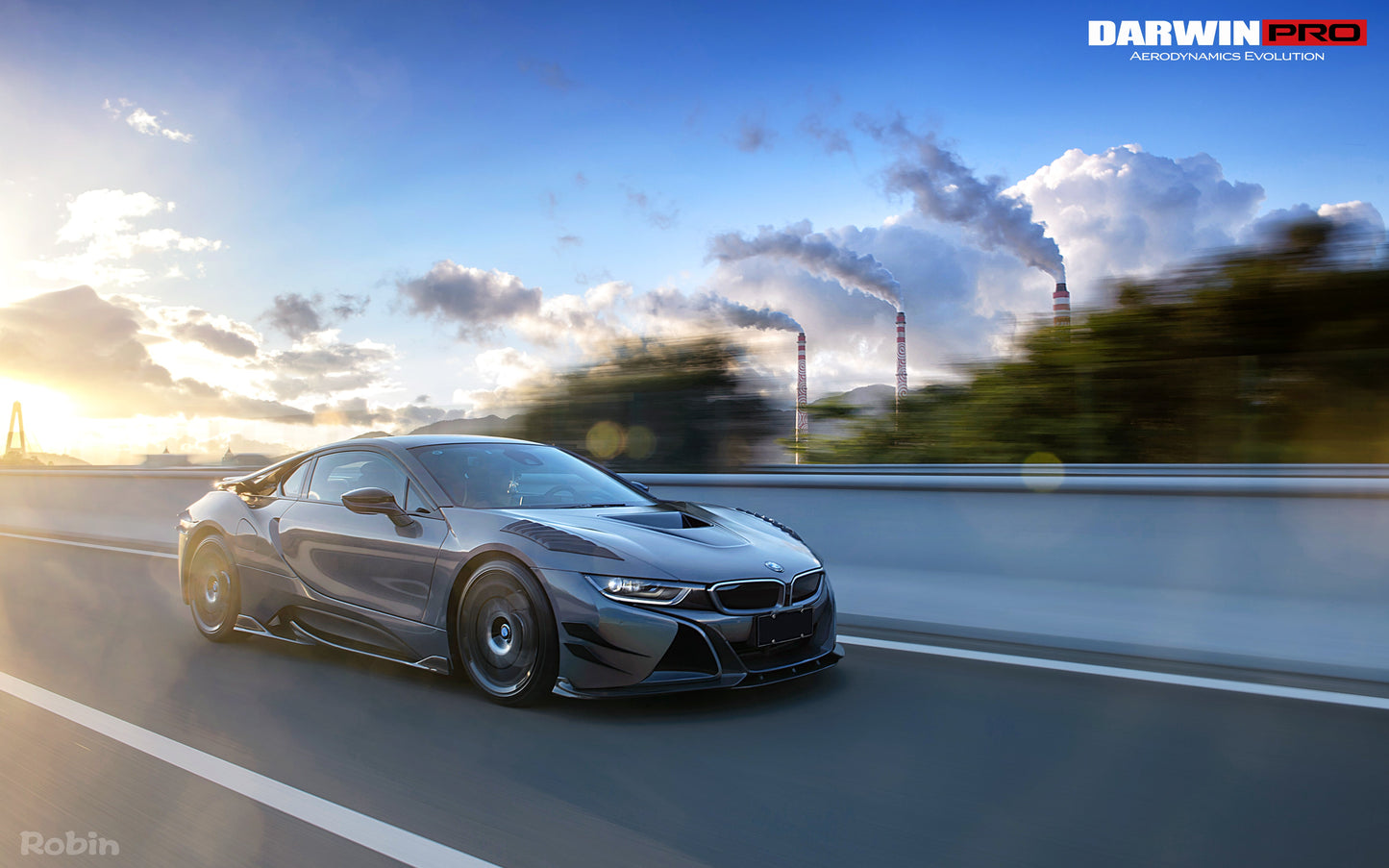 2014-2018 BMW i8 BZK Carbon Fiber Full Body Kit - DarwinPRO Aerodynamics