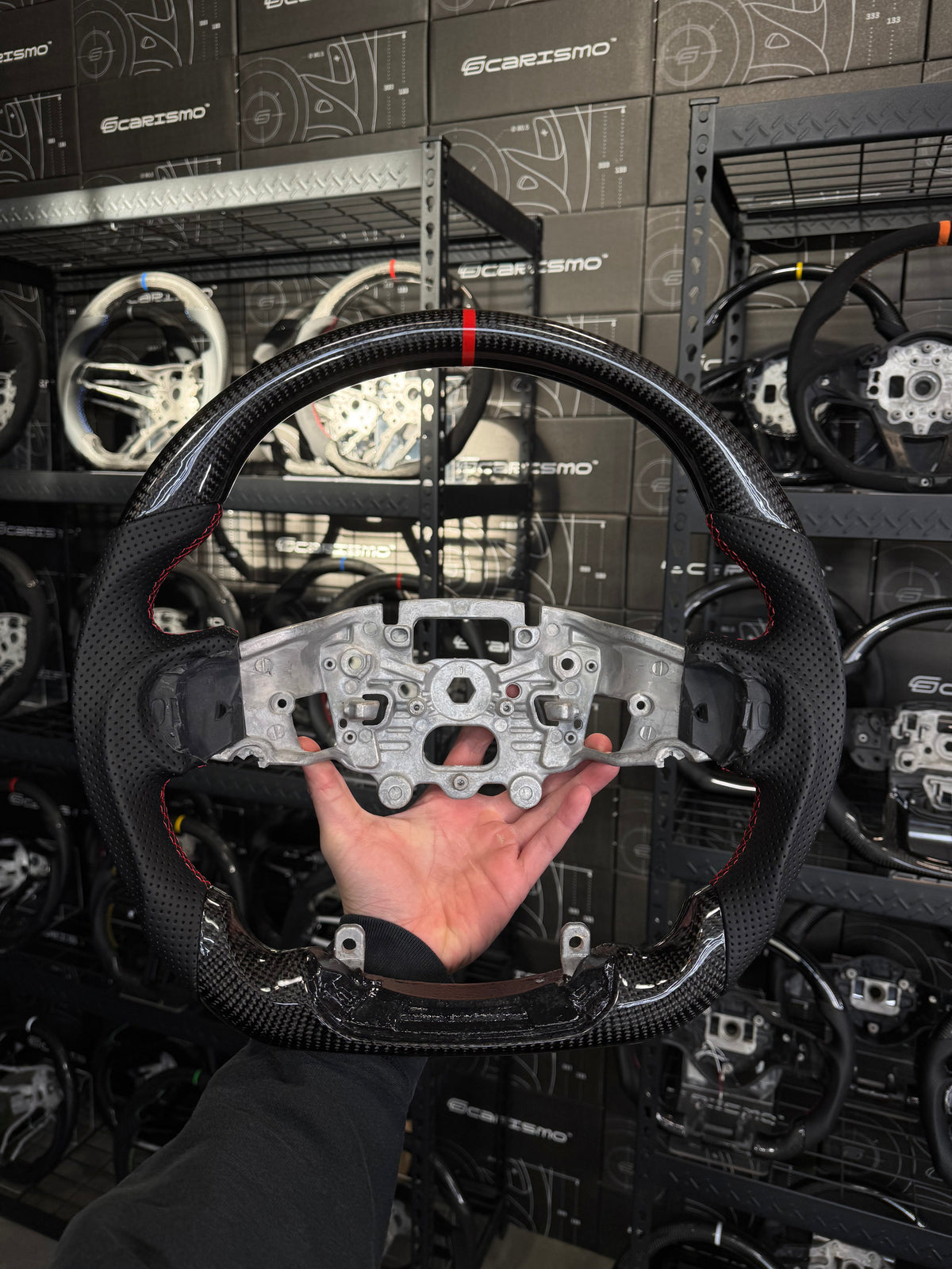 Carismo Steering Wheel For Ford Ranger Raptor (Gen 2) - Sport - Gloss Carbon - Perforated Leather